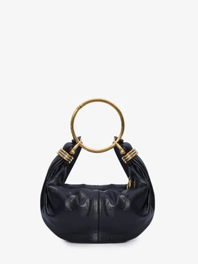 Chloé Pierre Hardy Black Canvas Calf Bags In Black