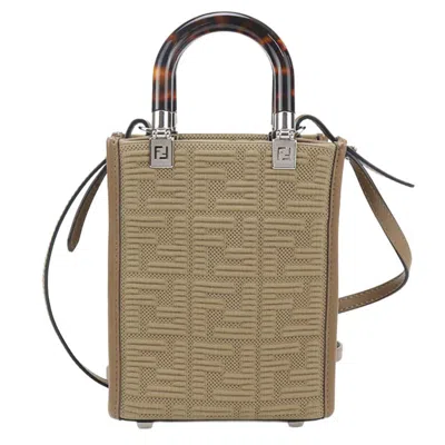 Pre-owned Fendi Beige Cotton Tote Bag () In Sand