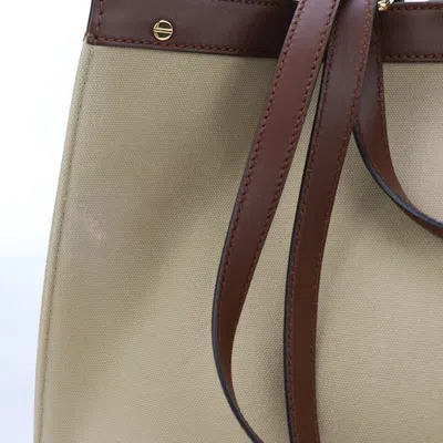 Pre-owned Fendi Beige Jacquard Leather Tote Bag () In Sand