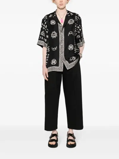 Drhope Pants With Pences In Black