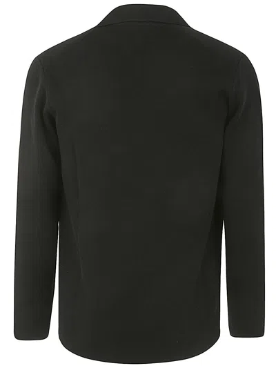 Filippo De Laurentiis Prada Black Virgin Wool Sweaters In Black