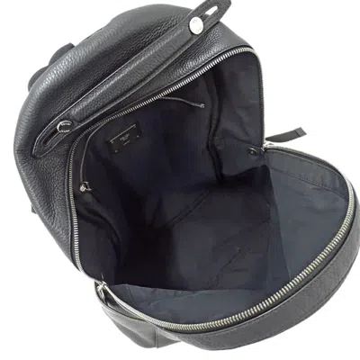 Pre-owned Fendi Black Leather Backpack ()