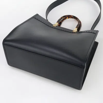 Pre-owned Fendi Black Leather Tote Bag ()