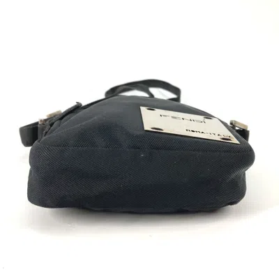 Pre-owned Fendi Black Nylon Pochette Shoulder Bag ()
