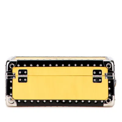 Pre-owned Fendi Black Yellow Leather Shoulder Bag () In Multi