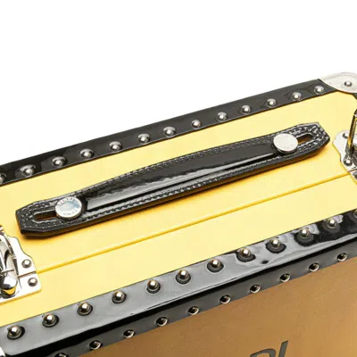 Pre-owned Fendi Black Yellow Leather Shoulder Bag () In Multi