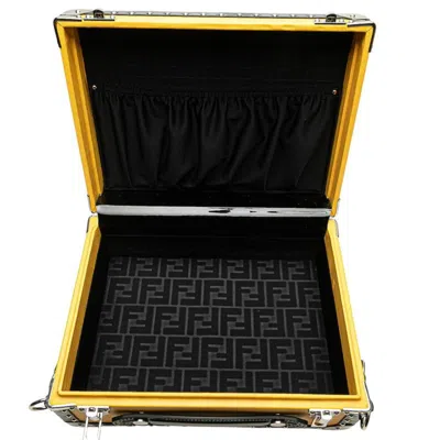 Pre-owned Fendi Black Yellow Leather Shoulder Bag () In Multi