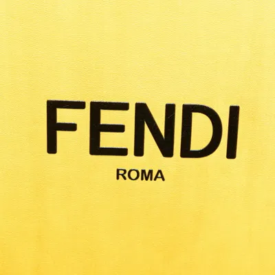 Pre-owned Fendi Black Yellow Leather Shoulder Bag () In Multi