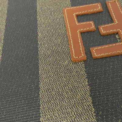 Pre-owned Fendi Brown Coated Canvas Backpack ()