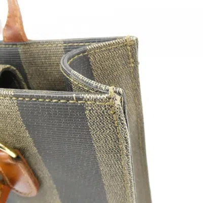 Pre-owned Fendi Brown Coated Canvas Backpack ()