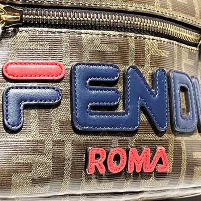 Pre-owned Fendi Brown Coated Canvas Backpack ()