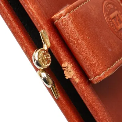 Pre-owned Fendi Brown Khaki Pvc Leather Wallet (bi-fold) () In Multi