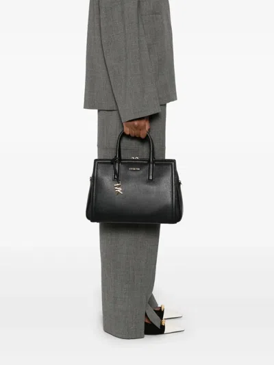 Michael Michael Kors Canada Goose Rib Toque Wordmark Logo Beanie In Black