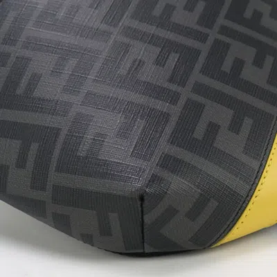 Pre-owned Fendi Gray Pvc Leather Fanny Pack Sling Bag ()