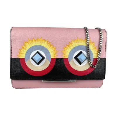 Pre-owned Fendi Multi-color Pink Leather Shoulder Bag ()