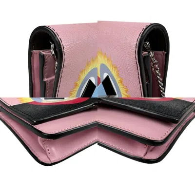 Pre-owned Fendi Multi-color Pink Leather Shoulder Bag ()