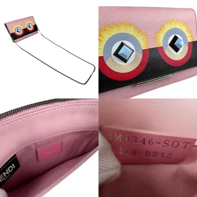 Pre-owned Fendi Multi-color Pink Leather Shoulder Bag ()