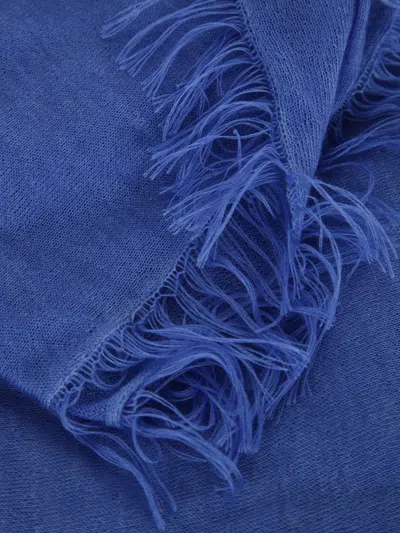 Mirror In The Sky Superfine Cape In Blue