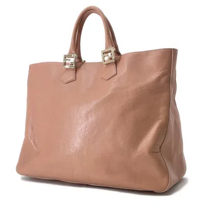 Pre-owned Fendi Pink Leather Tote Bag ()