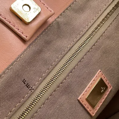Pre-owned Fendi Pink Leather Tote Bag ()