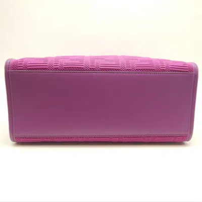 Pre-owned Fendi Purple Canvas Handbag Tote Bag ()
