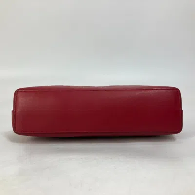 Pre-owned Fendi Red Color Zucca Clutch Bag Pouch ()
