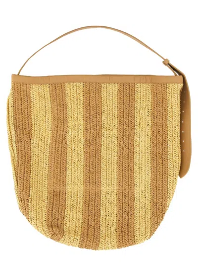 Alysi Straw Bag In Neutral