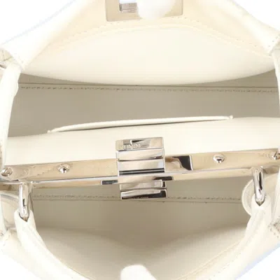 Pre-owned Fendi White Leather Shoulder Bag ()