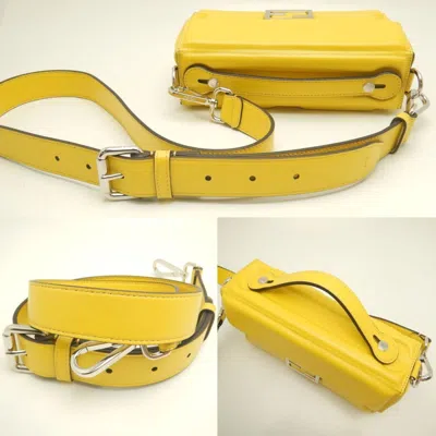 Pre-owned Fendi Yellow Leather Shoulder Bag ()