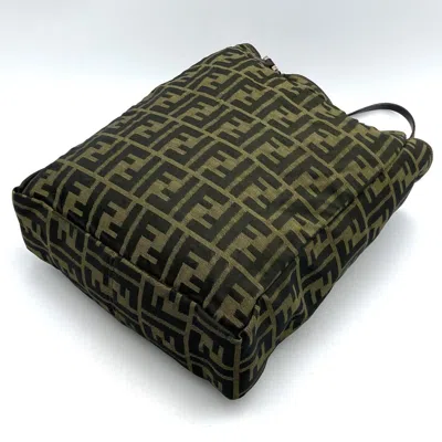 Pre-owned Fendi Zucca Brown Nylon Canvas Tote Bag ()