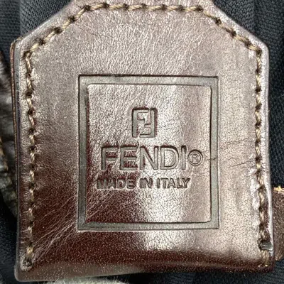 Pre-owned Fendi Zucca Brown Nylon Canvas Tote Bag ()