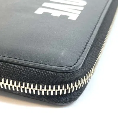 Pre-owned Givenchy Black Leather Long Wallet (bi-fold) ()