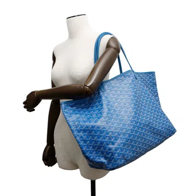 Pre-owned Goyard Blue Pvc Leather Tote Bag ()