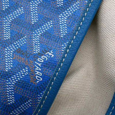 Pre-owned Goyard Blue Pvc Leather Tote Bag ()