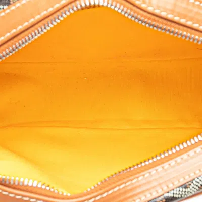 Pre-owned Goyard Cap Vert Black Brown Pvc Leather Shoulder Bag () In Multi