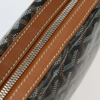 Pre-owned Goyard Cap Vert Black Brown Pvc Leather Shoulder Bag () In Multi