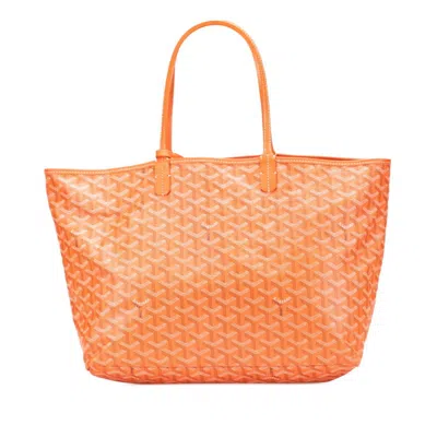 Pre-owned Goyard Orange Pvc Pouch Tote Bag ()