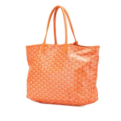 Pre-owned Goyard Orange Pvc Pouch Tote Bag ()
