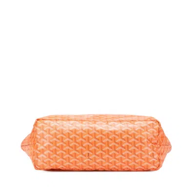 Pre-owned Goyard Orange Pvc Pouch Tote Bag ()