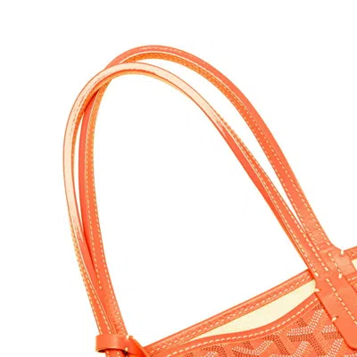 Pre-owned Goyard Orange Pvc Pouch Tote Bag ()