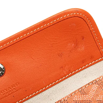 Pre-owned Goyard Orange Pvc Pouch Tote Bag ()