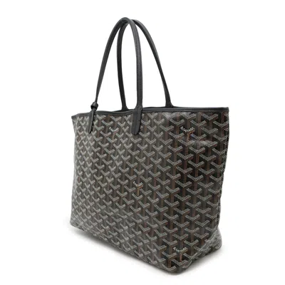 Pre-owned Goyard Saint Louis Black Pvc Leather Tote Bag ()