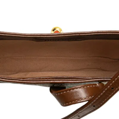 Pre-owned Gucci Beige Brown Pvc Leather Shoulder Bag ()