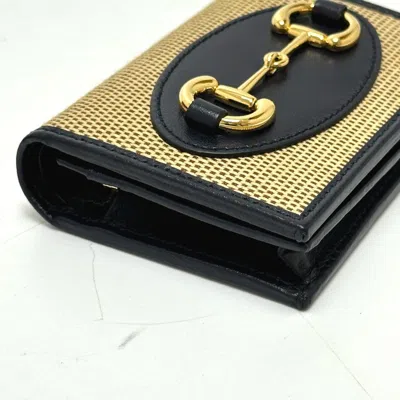 Pre-owned Gucci Beige Canvas Leather Wallet (tri-fold) () In Sand