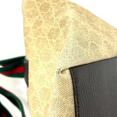 Pre-owned Gucci Beige Gg Canvas Tote Bag () In Sand
