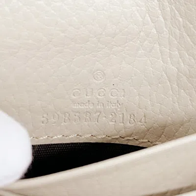 Pre-owned Gucci Beige Pvc Leather Wallet (bi-fold) () In Sand