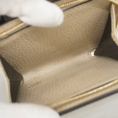 Pre-owned Gucci Beige Pvc Leather Wallet (bi-fold) () In Sand