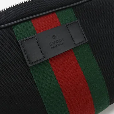 Pre-owned Gucci Black Canvas Fanny Pack Sling Bag ()