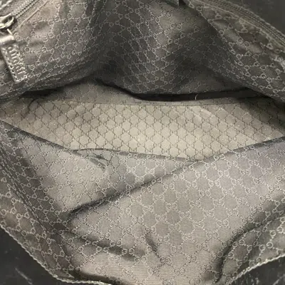 Pre-owned Gucci Black Denim Tote Bag ()