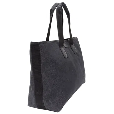 Pre-owned Gucci Black Denim Tote Bag ()